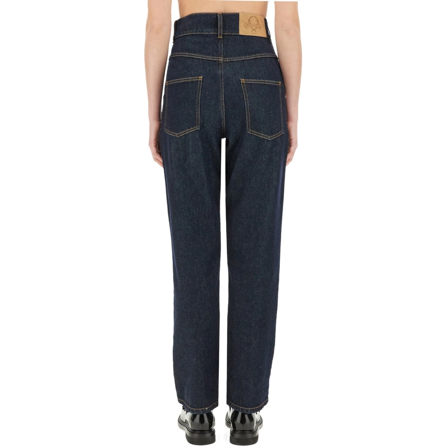 "LAUREL CROWN PATCH" DENIM PANTS