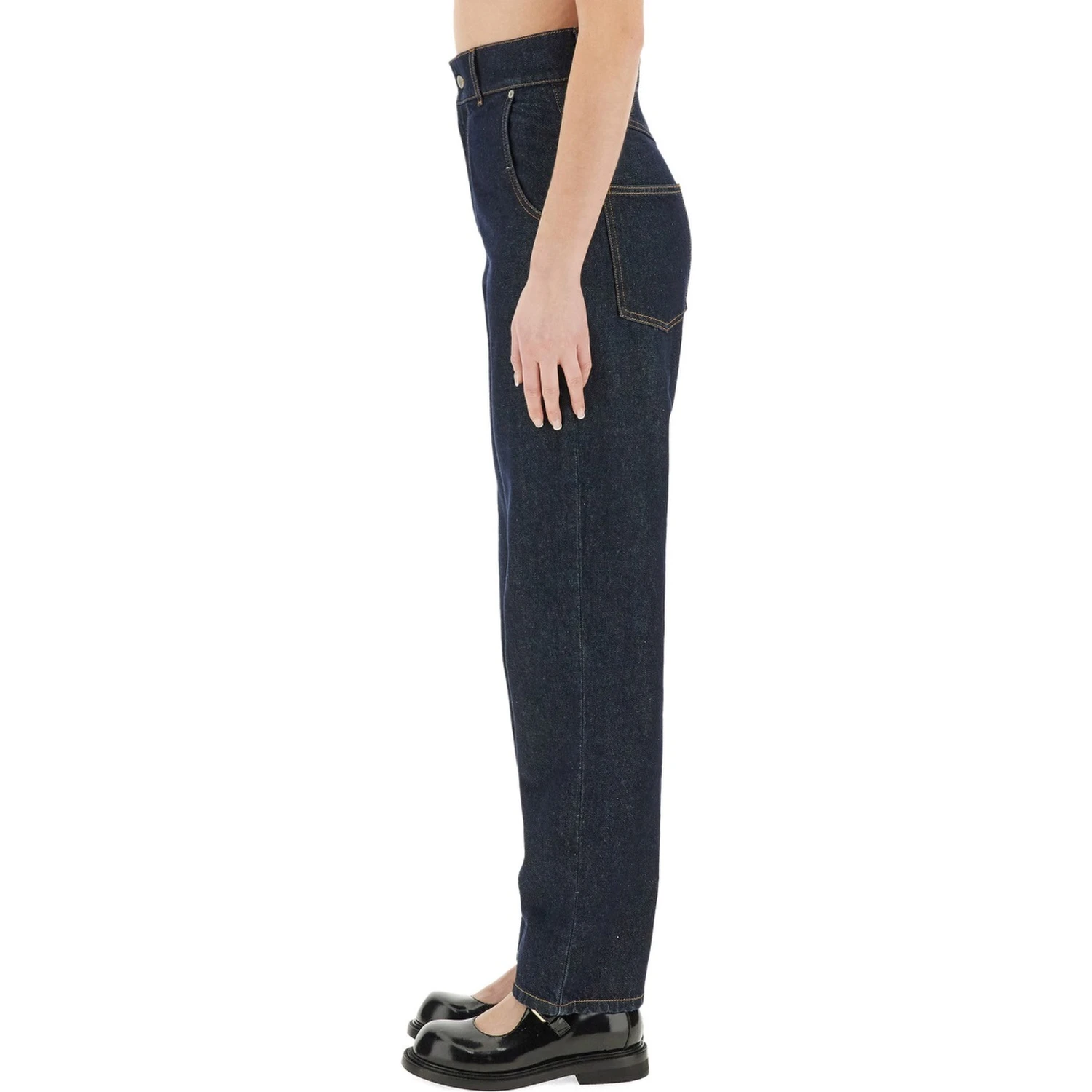 "LAUREL CROWN PATCH" DENIM PANTS