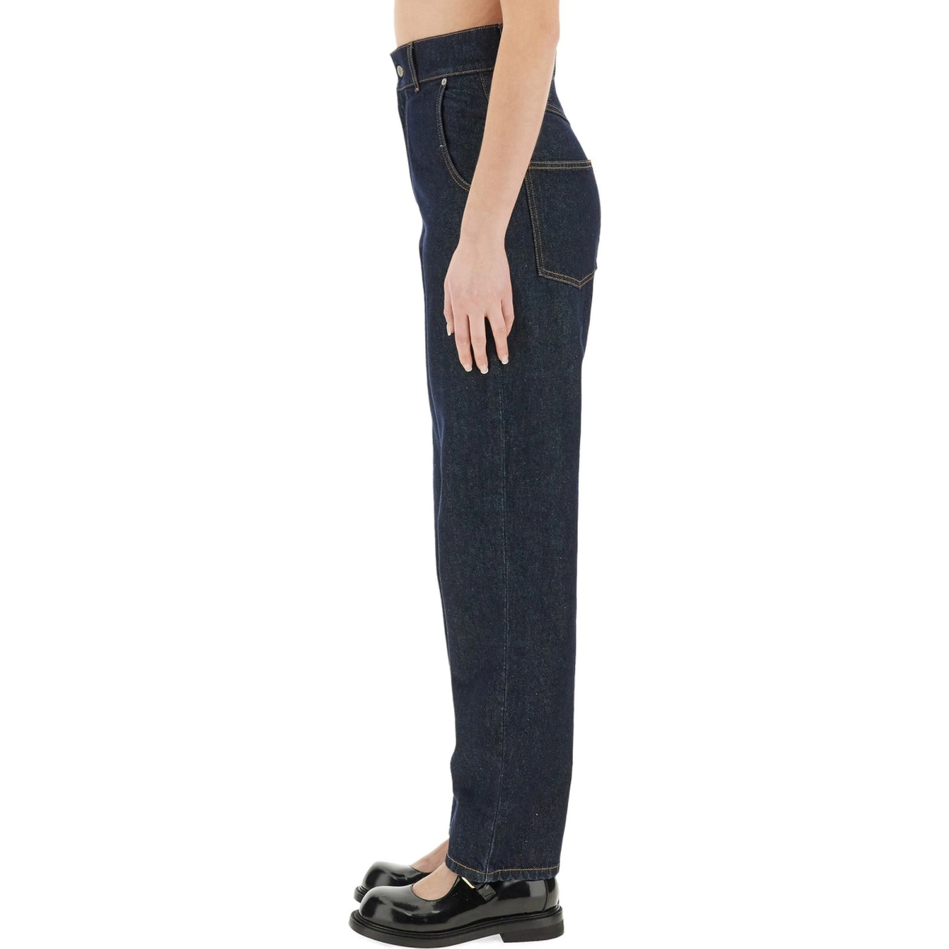 "LAUREL CROWN PATCH" DENIM PANTS
