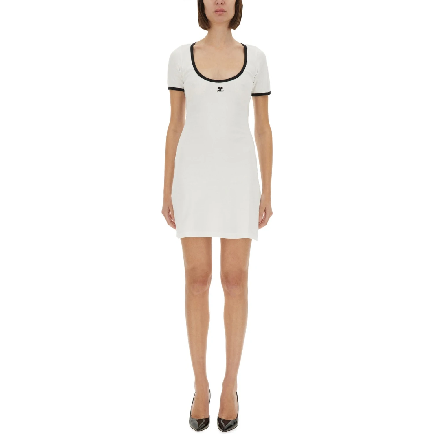 "HOLISTIC CONTRAST" MINI DRESS