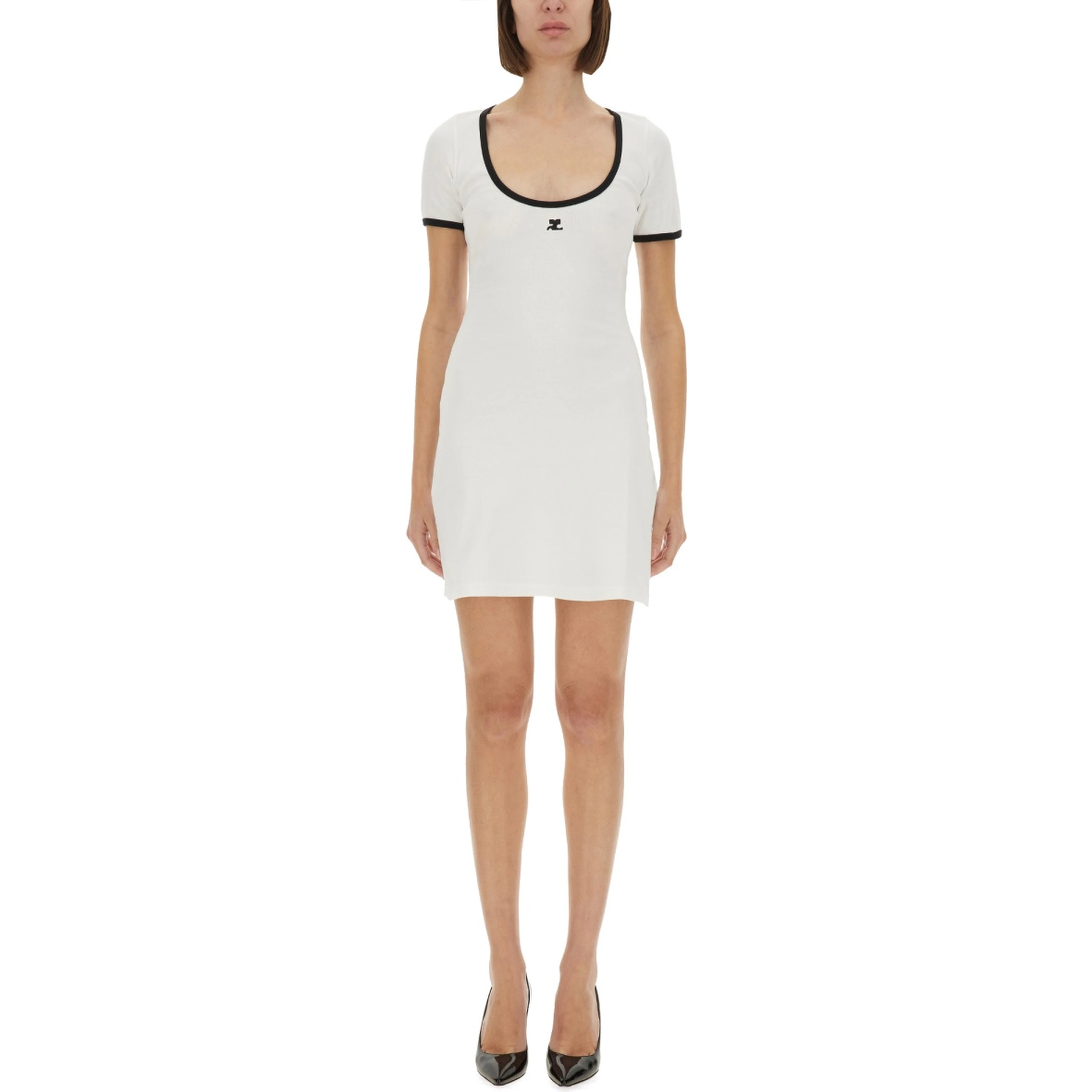 "HOLISTIC CONTRAST" MINI DRESS
