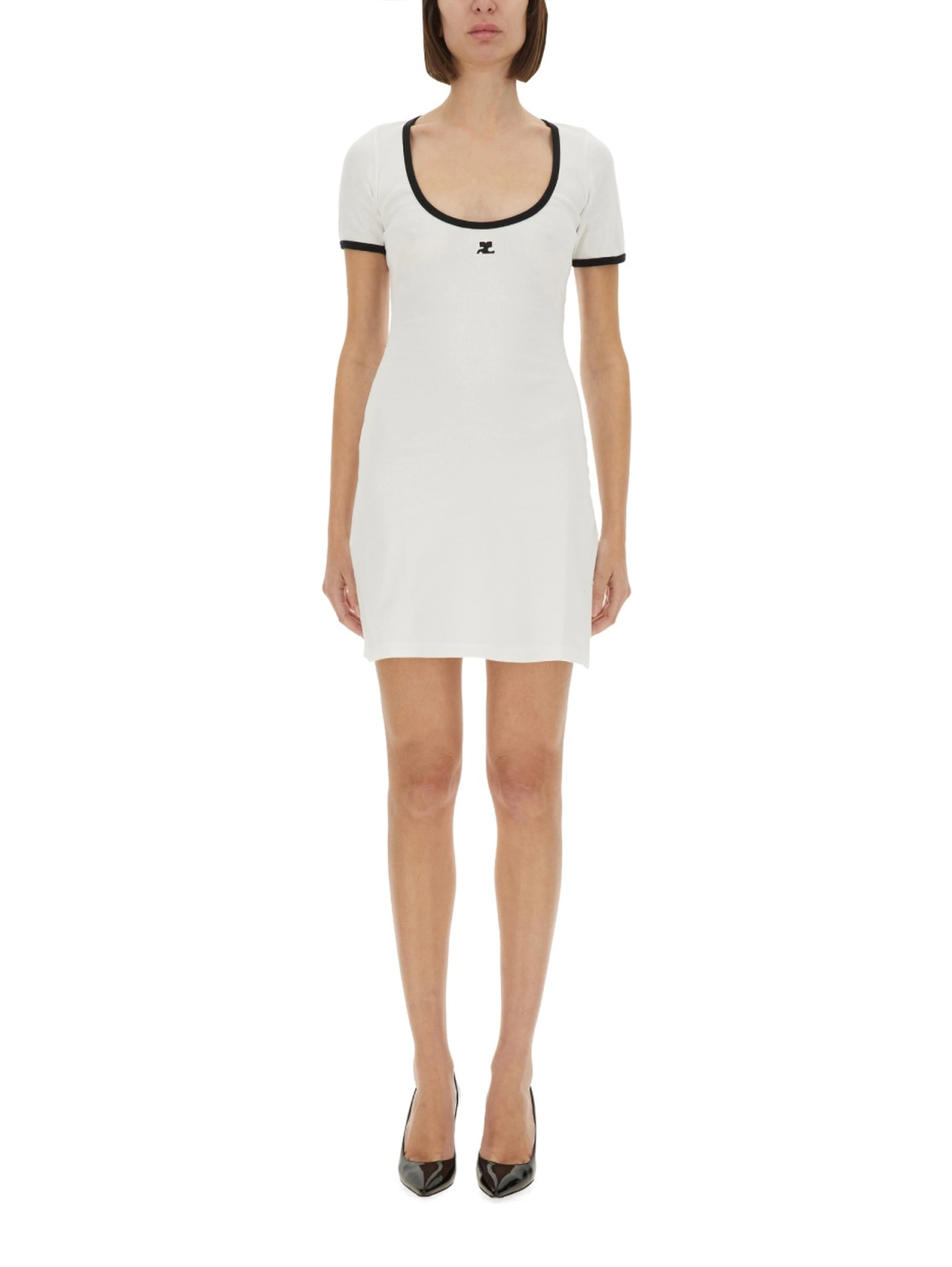 "HOLISTIC CONTRAST" MINI DRESS