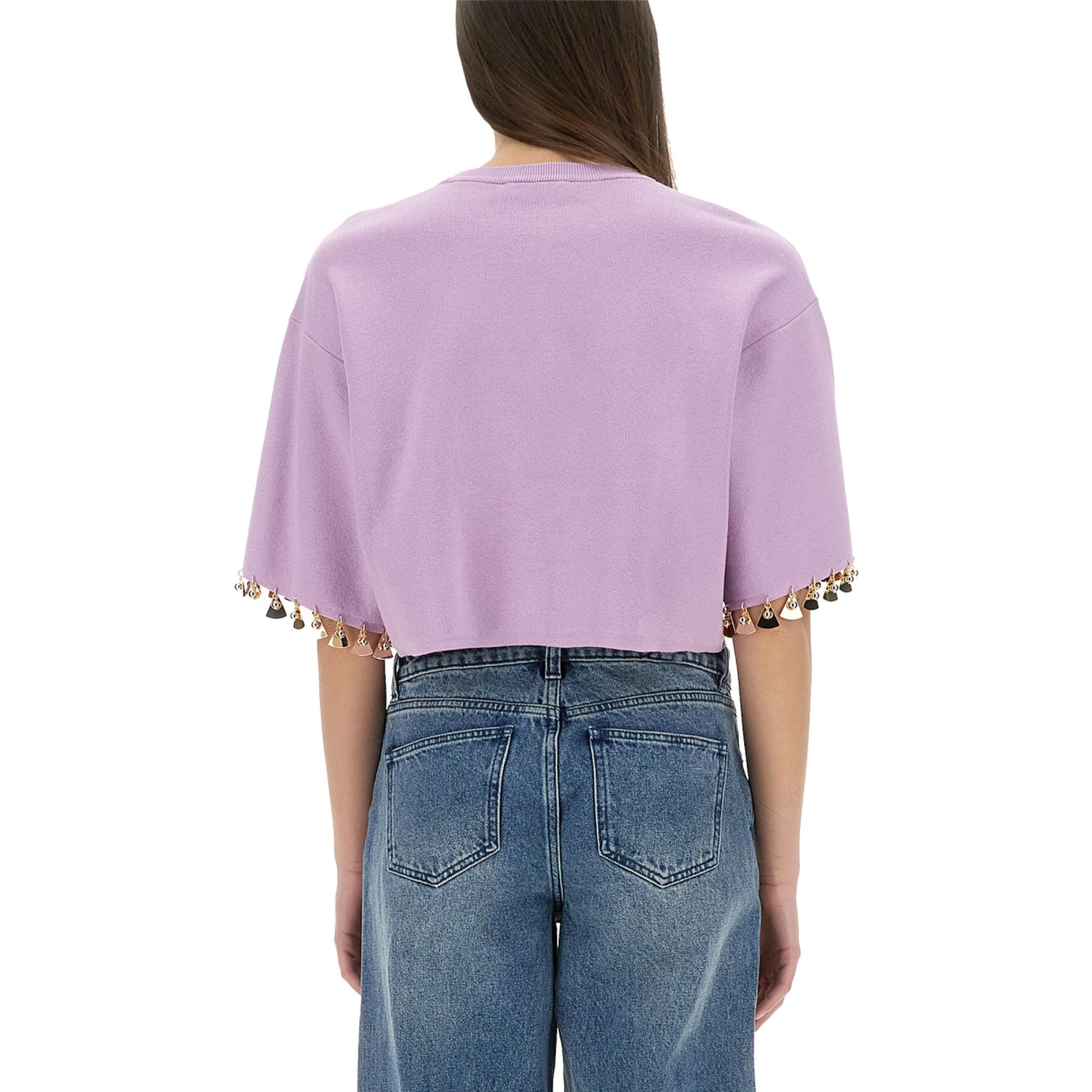 KNIT CROP T-SHIRT