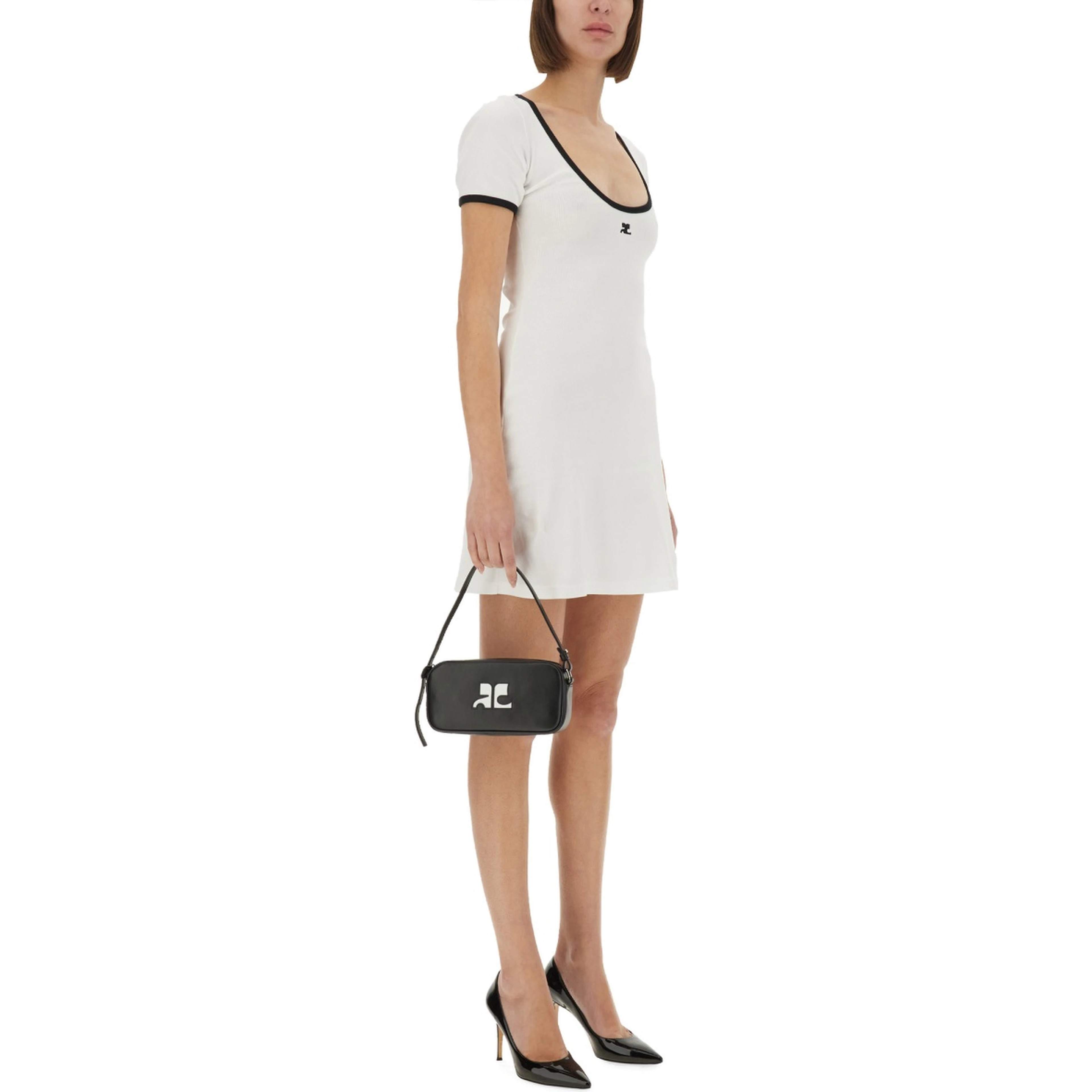 "HOLISTIC CONTRAST" MINI DRESS