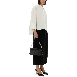 TEXTURED CREPE MAXI SKIRT