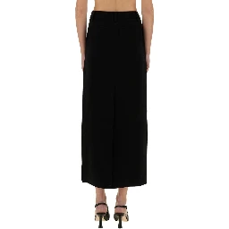 TEXTURED CREPE MAXI SKIRT