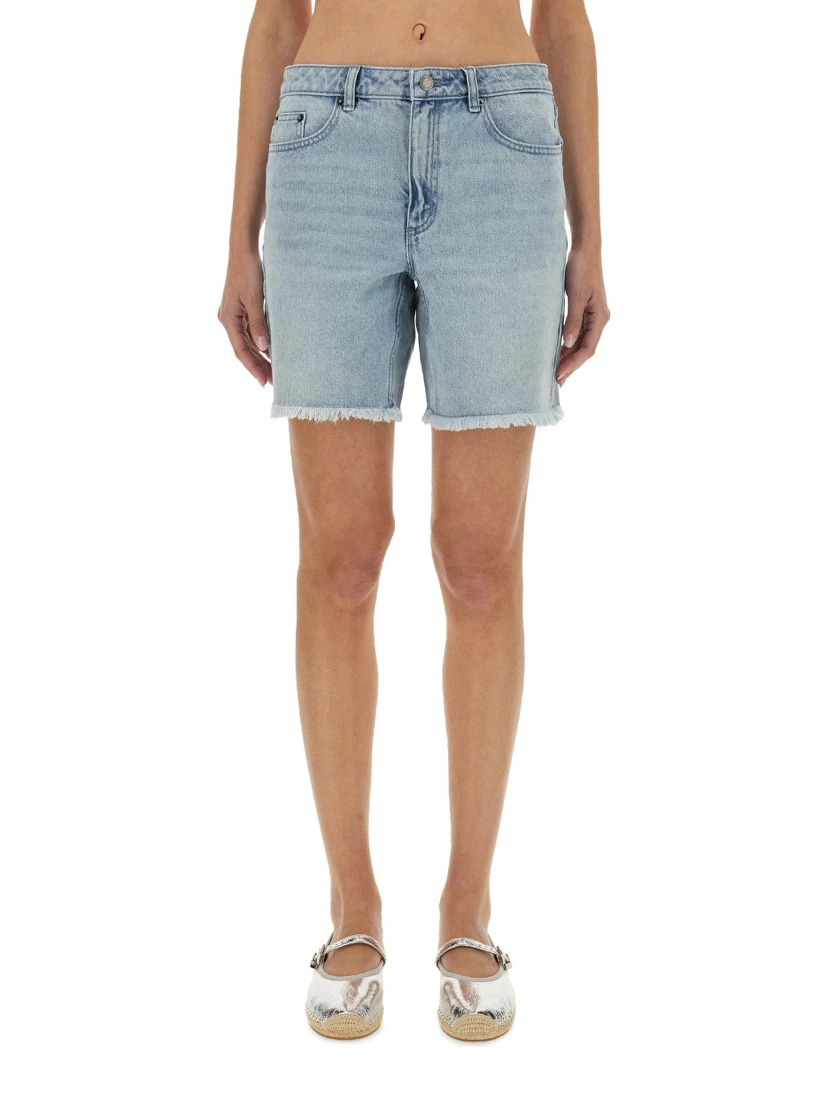 DENIM BOYFRIEND SHORTS