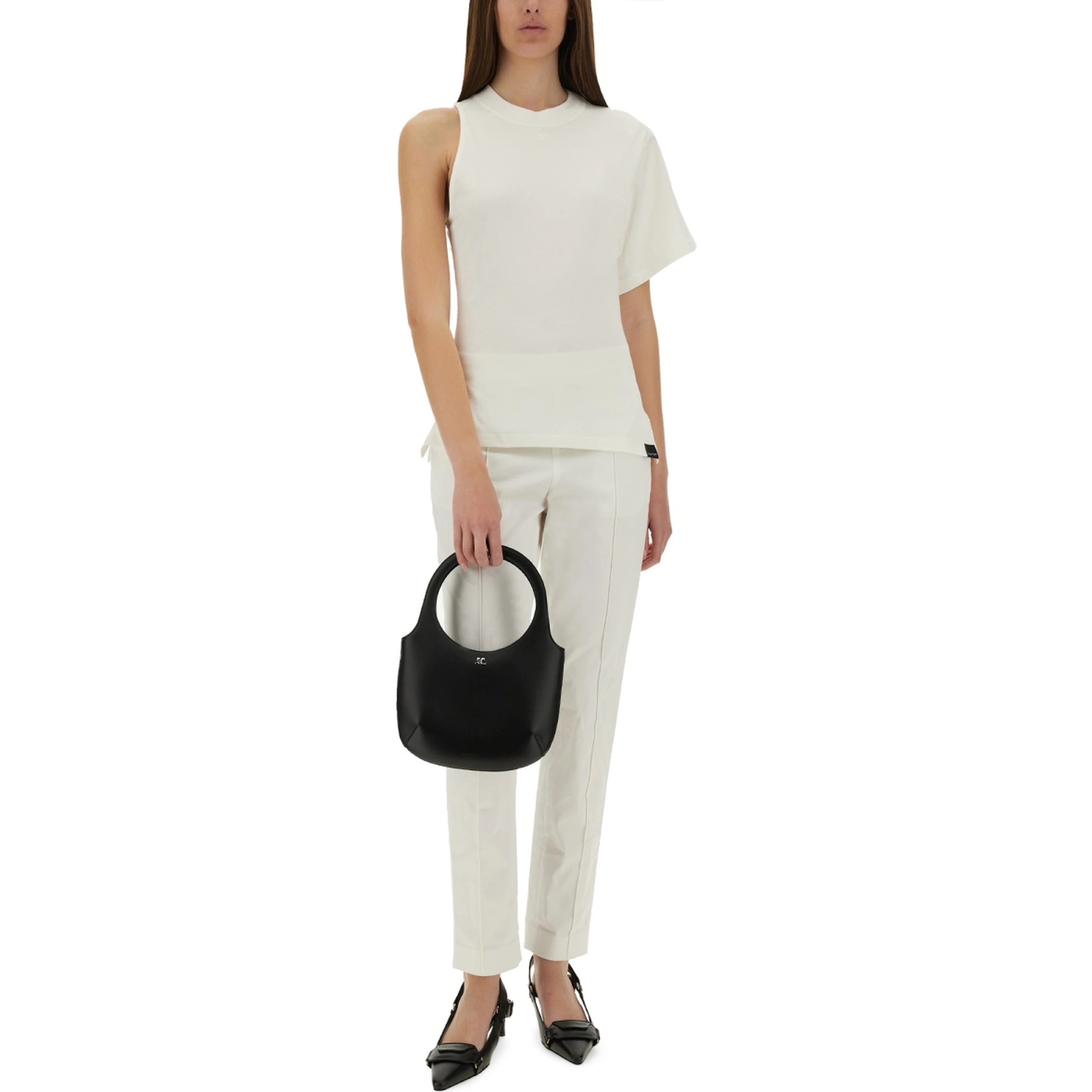 ONE-SHOULDER T-SHIRT IN SCUBA