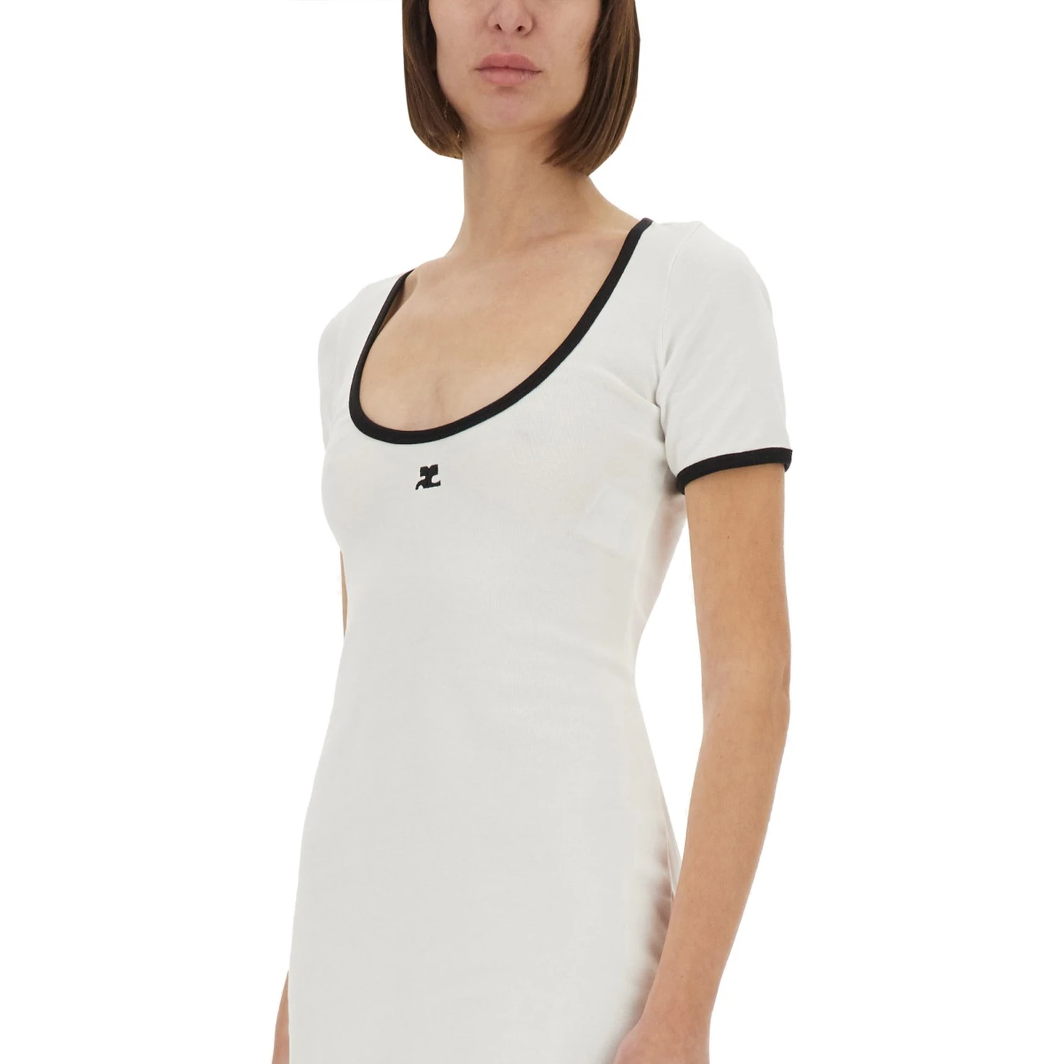 "HOLISTIC CONTRAST" MINI DRESS