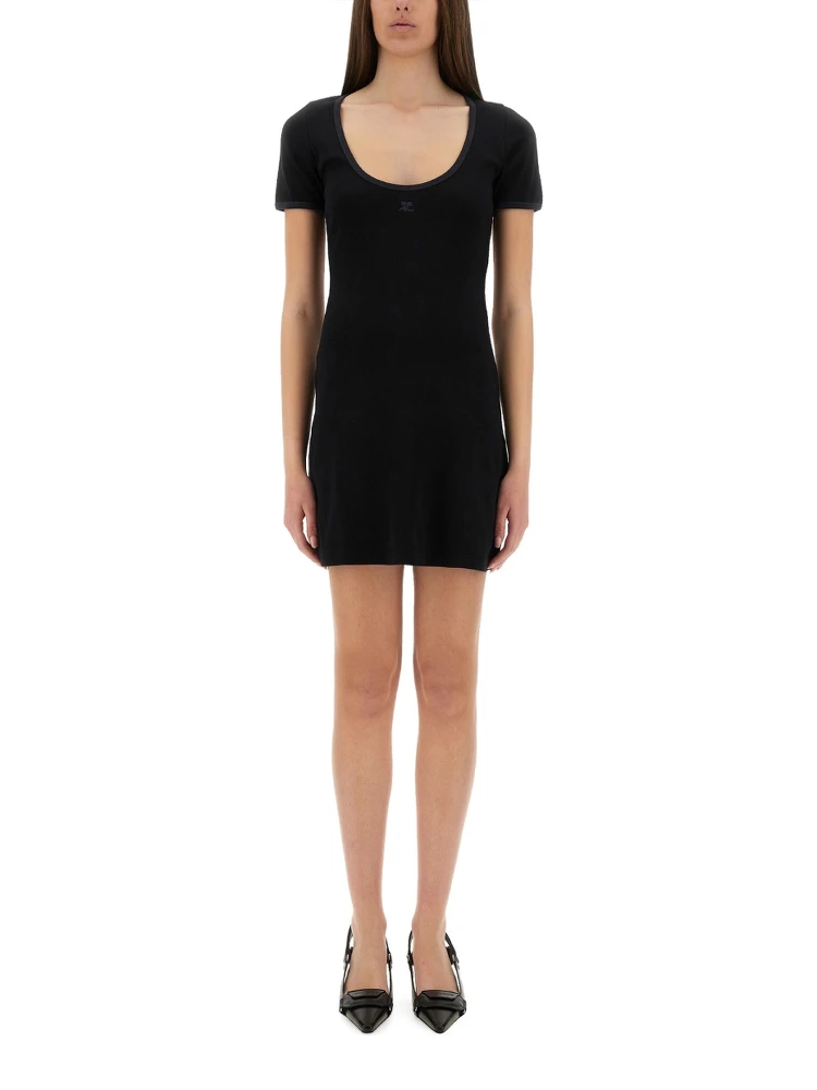 "HOLISTIC CONTRAST" MINI DRESS