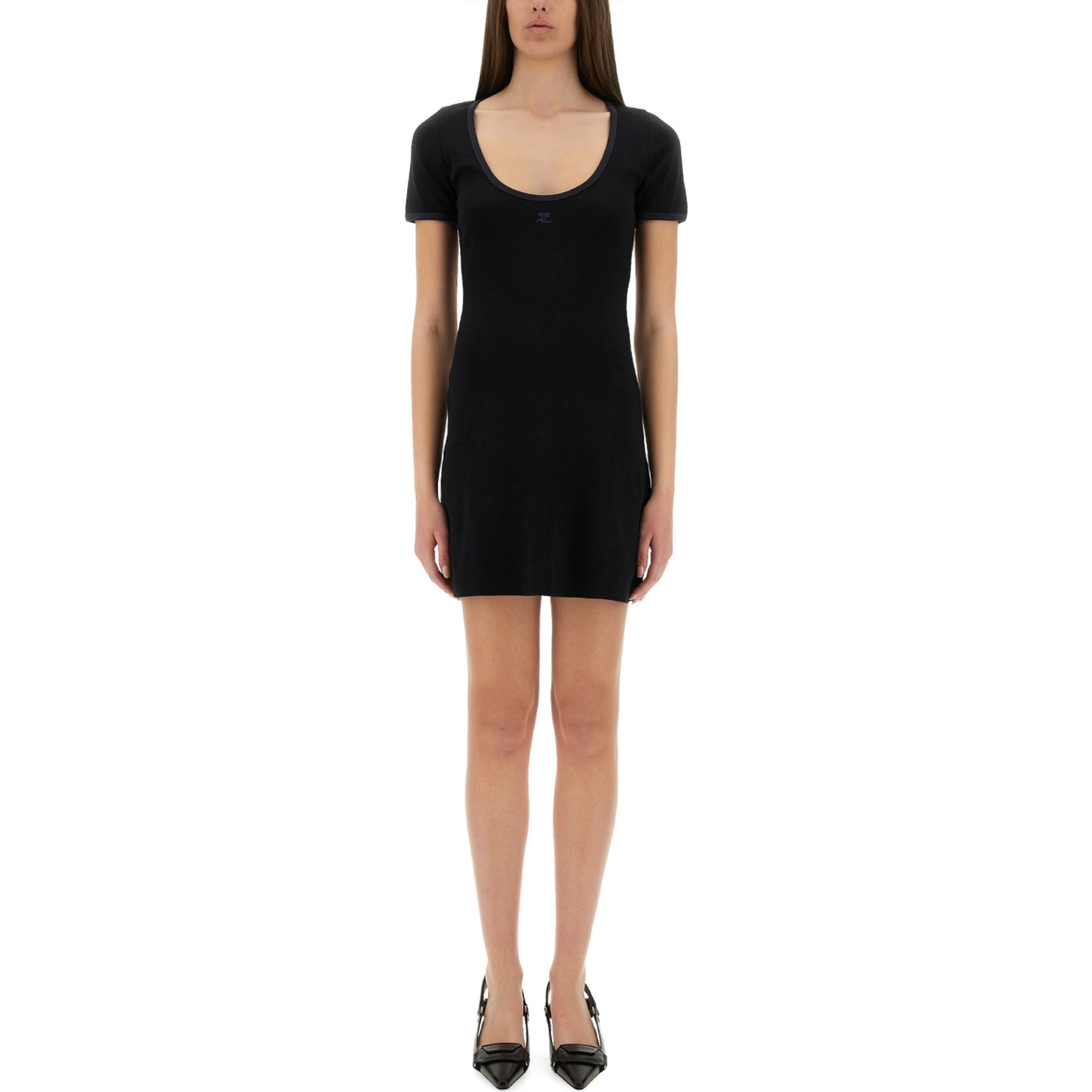 "HOLISTIC CONTRAST" MINI DRESS