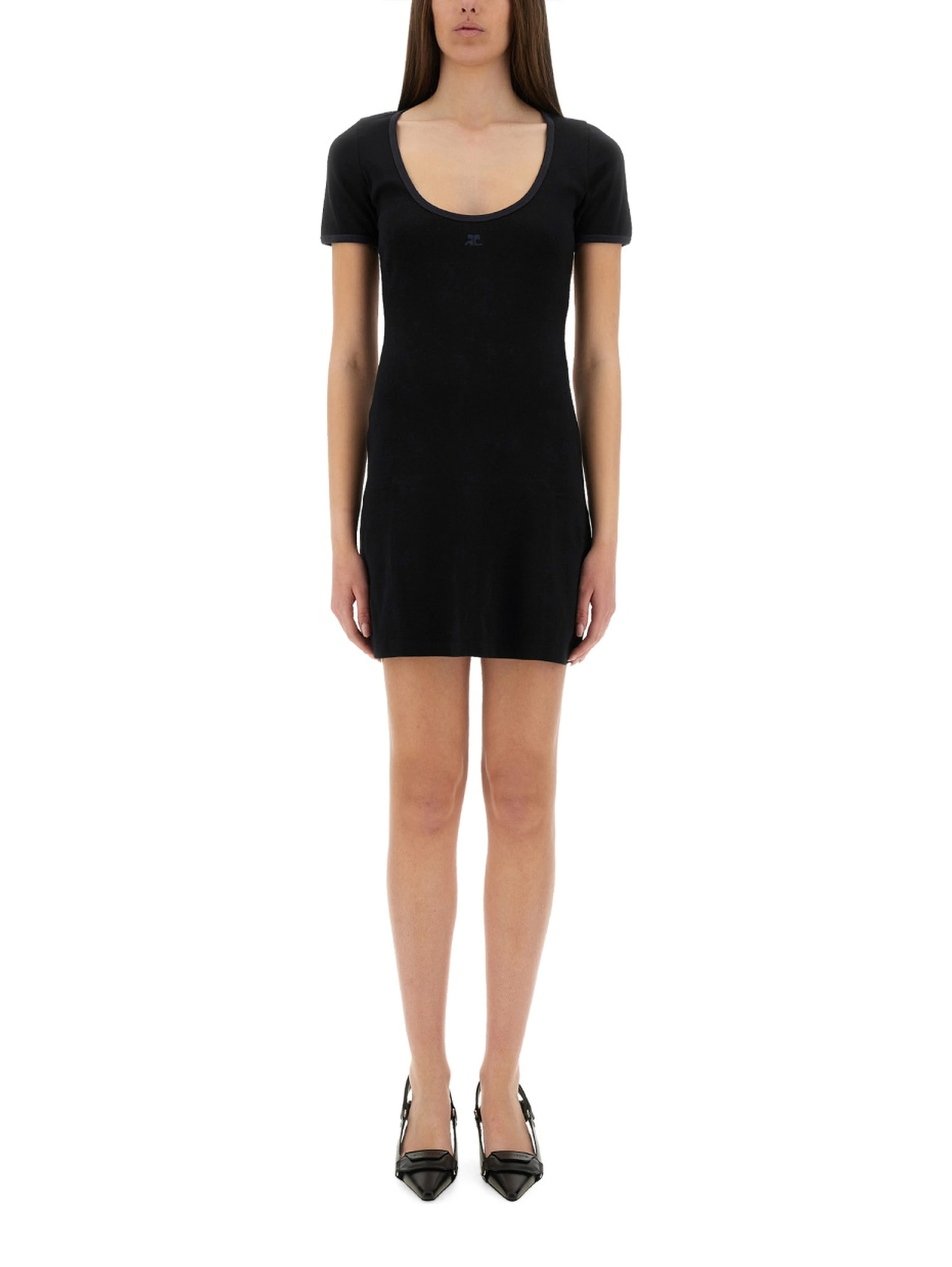 "HOLISTIC CONTRAST" MINI DRESS