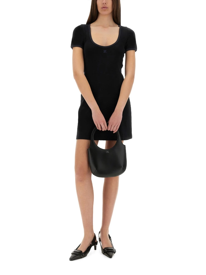 "HOLISTIC CONTRAST" MINI DRESS