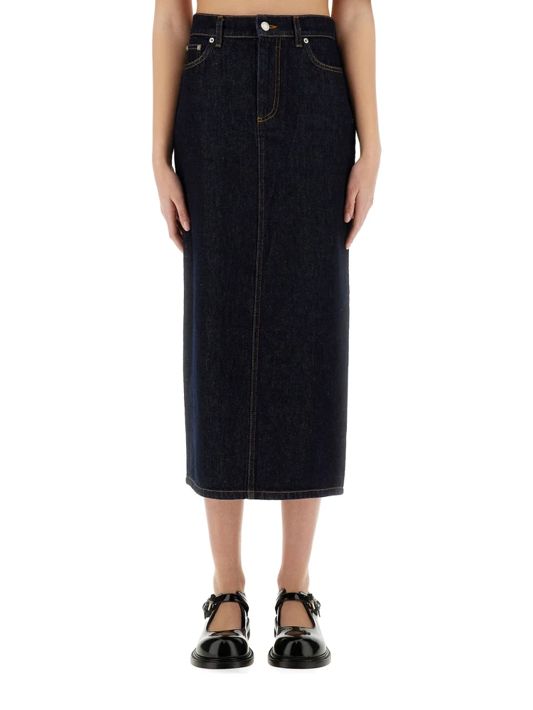 LONG DENIM SKIRT