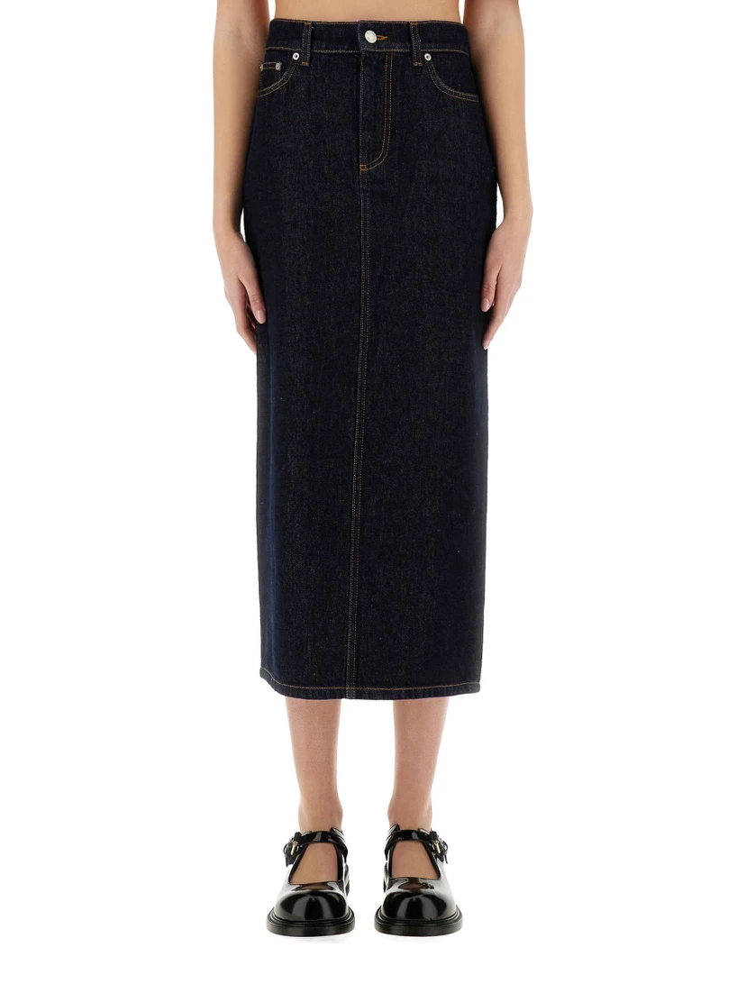LONG DENIM SKIRT