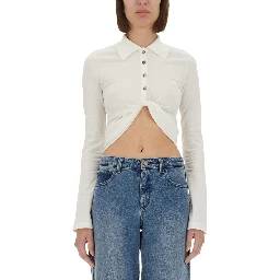 CROPPED POLO SHIRT "TWIST"