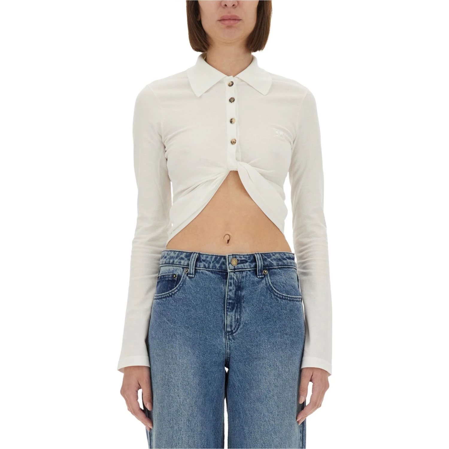 CROPPED POLO SHIRT "TWIST"