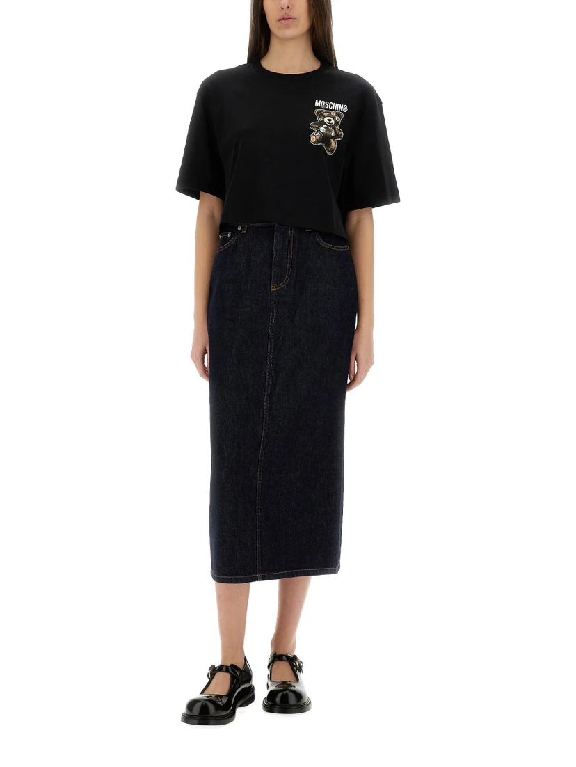 LONG DENIM SKIRT