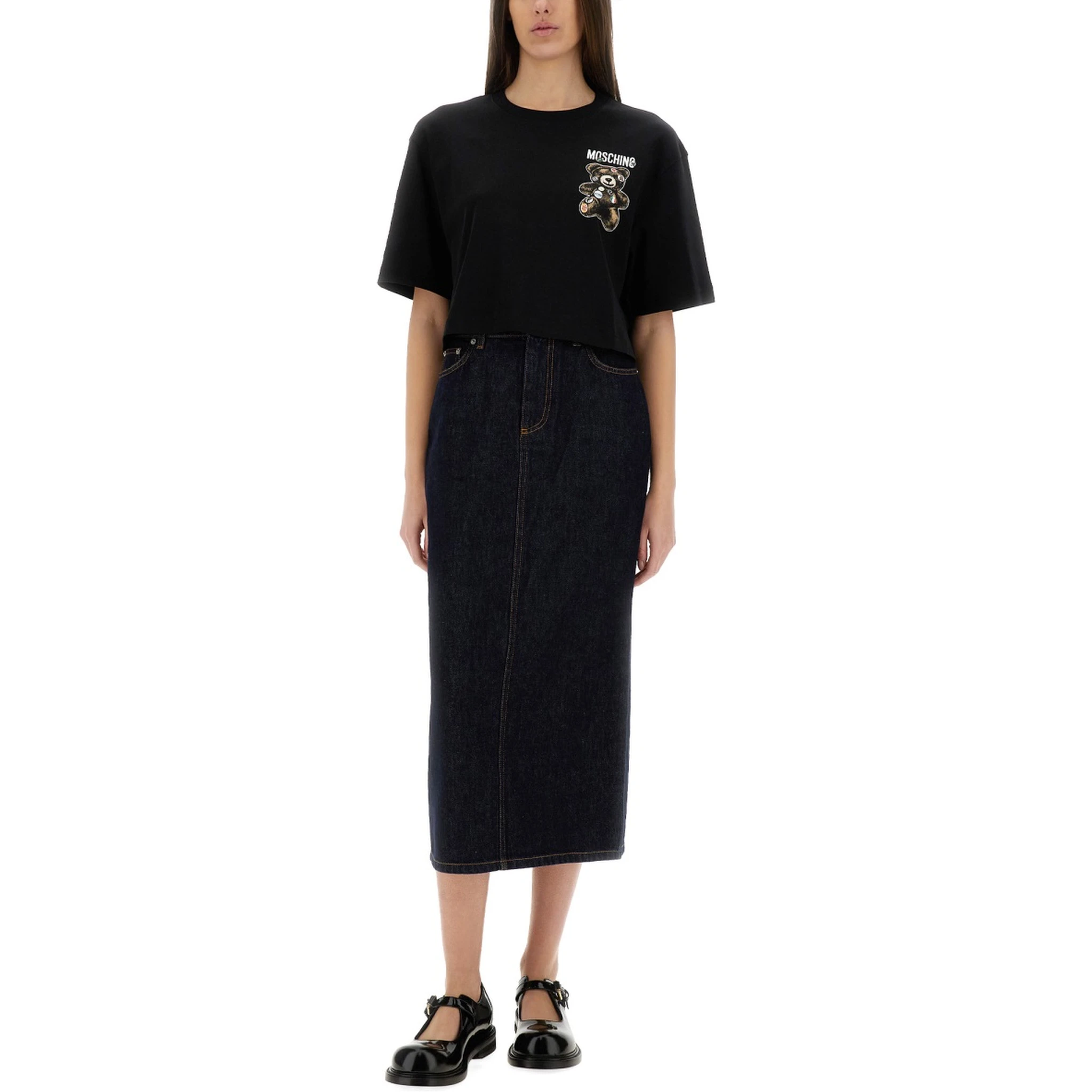 LONG DENIM SKIRT
