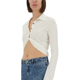 CROPPED POLO SHIRT "TWIST"