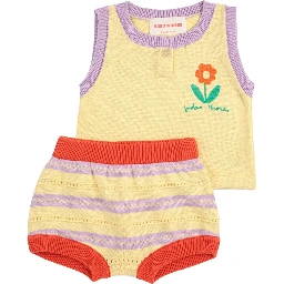 "FLOWER" TOP AND SHORTS SET