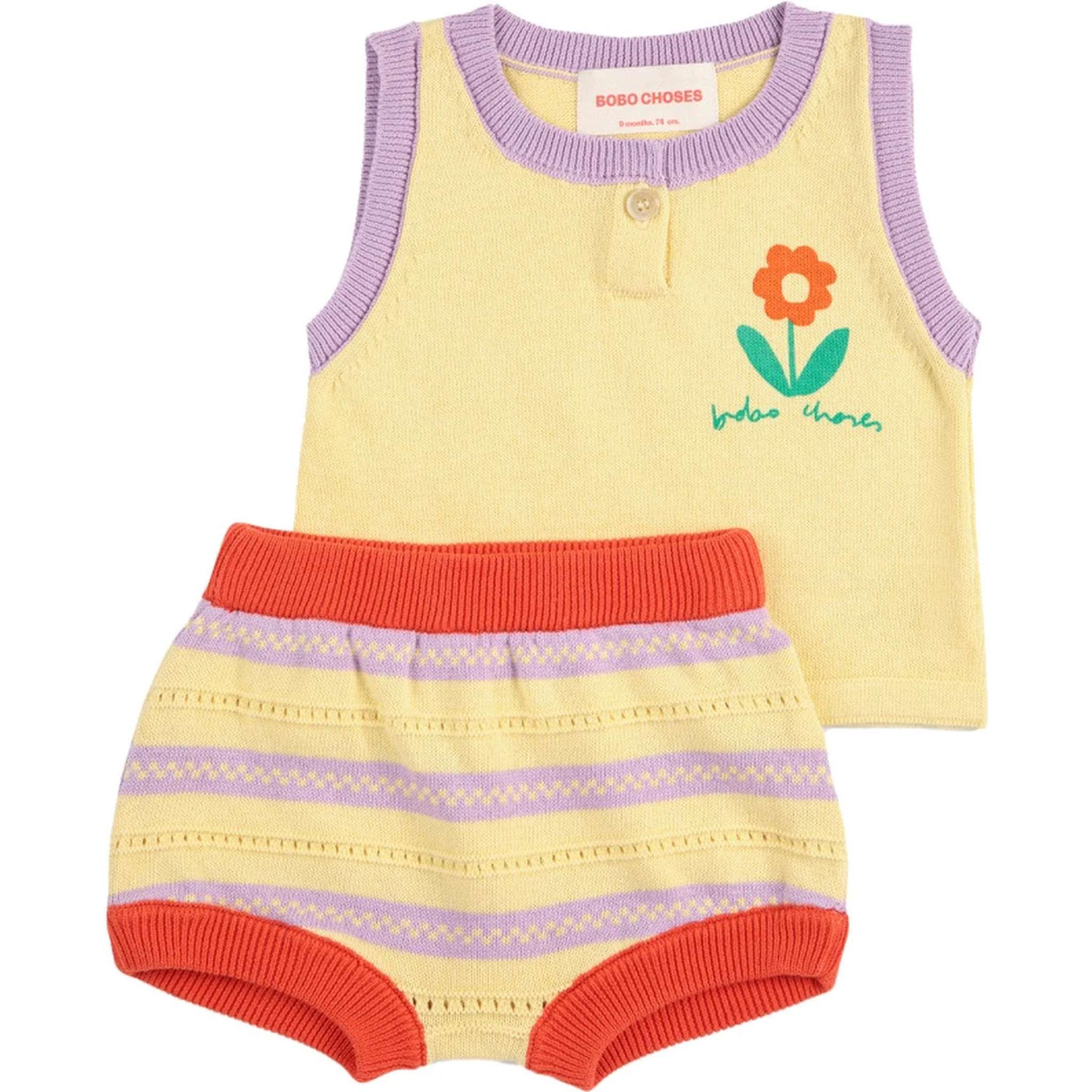 "FLOWER" TOP AND SHORTS SET