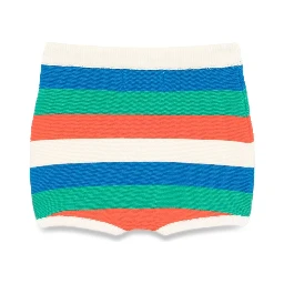 STRIPED KNITTED SHORTS