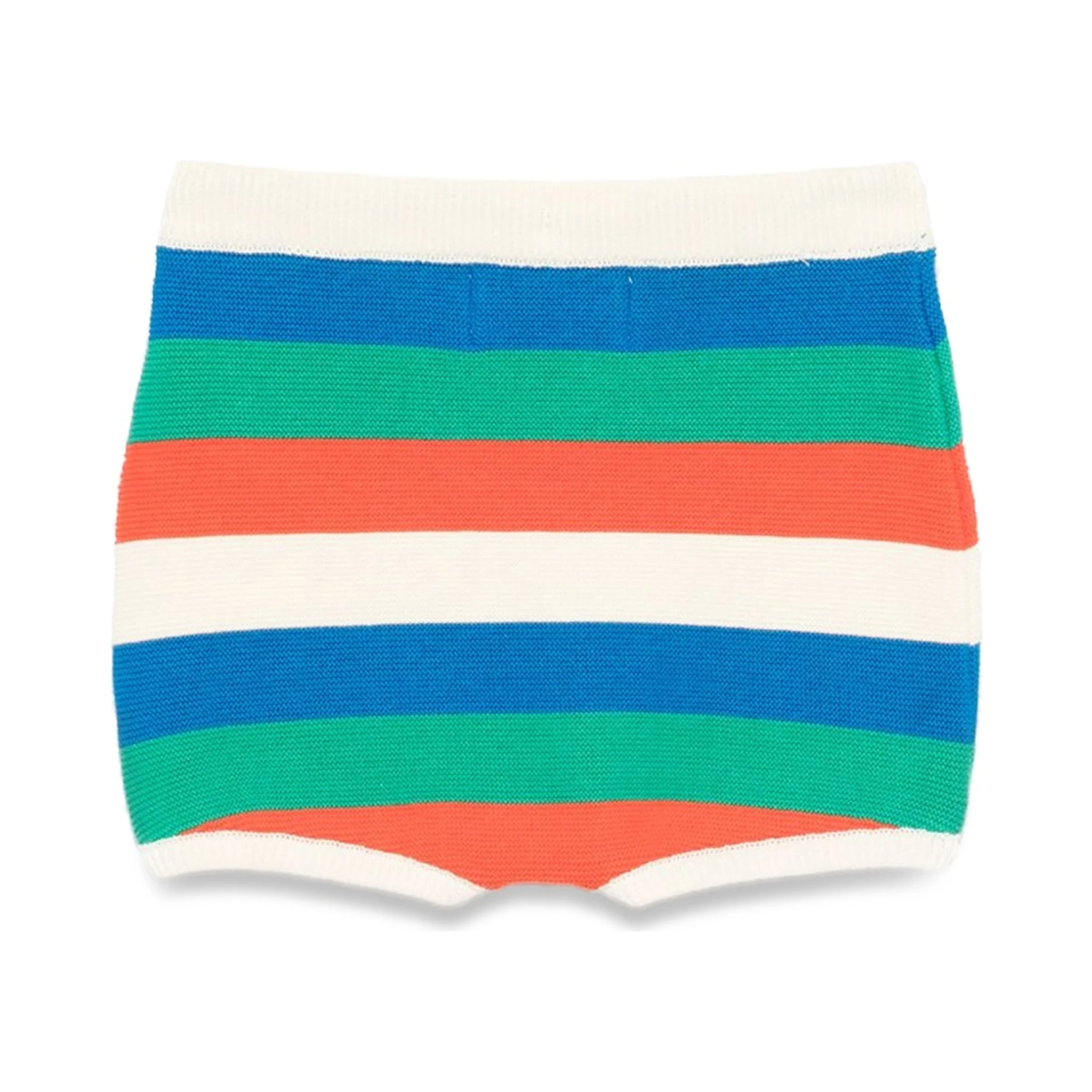 STRIPED KNITTED SHORTS