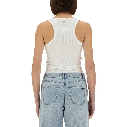 KNIT TANK TOP WITH FRONT LACING