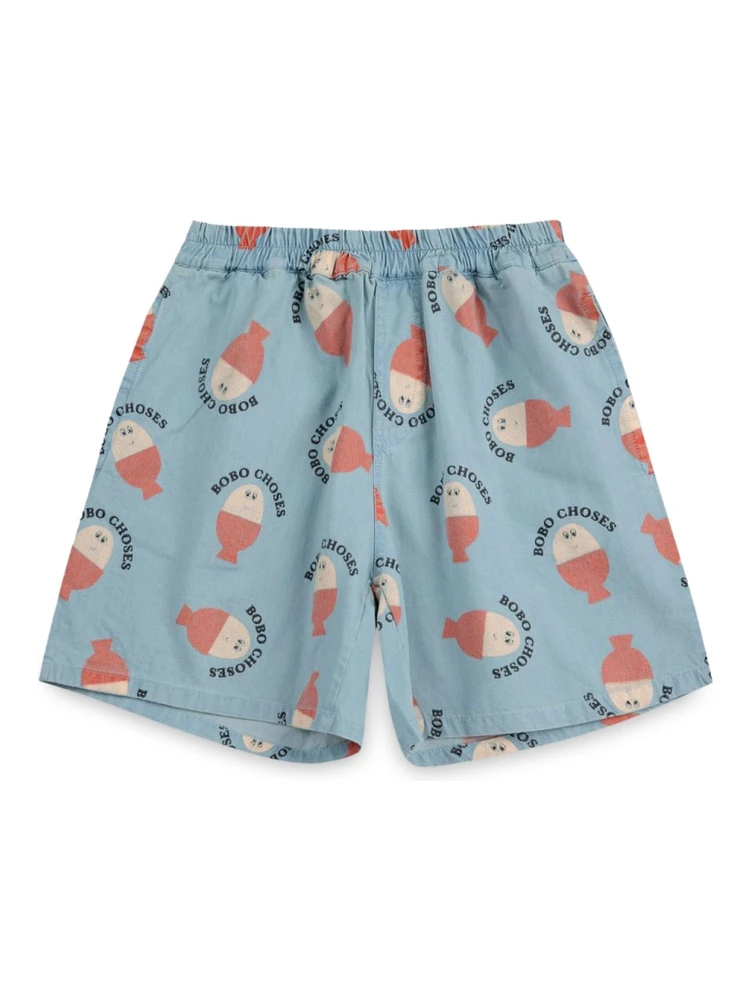 SHORTS WITH ALL OVER PRINT