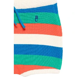 STRIPED KNITTED SHORTS