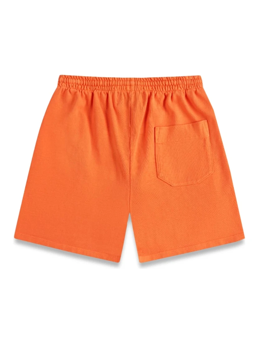 ORANGE SHORTS WITH LOGO