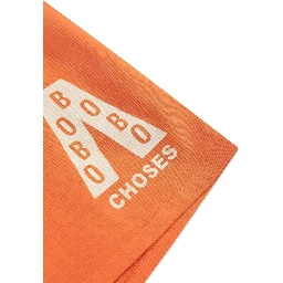 ORANGE SHORTS WITH LOGO