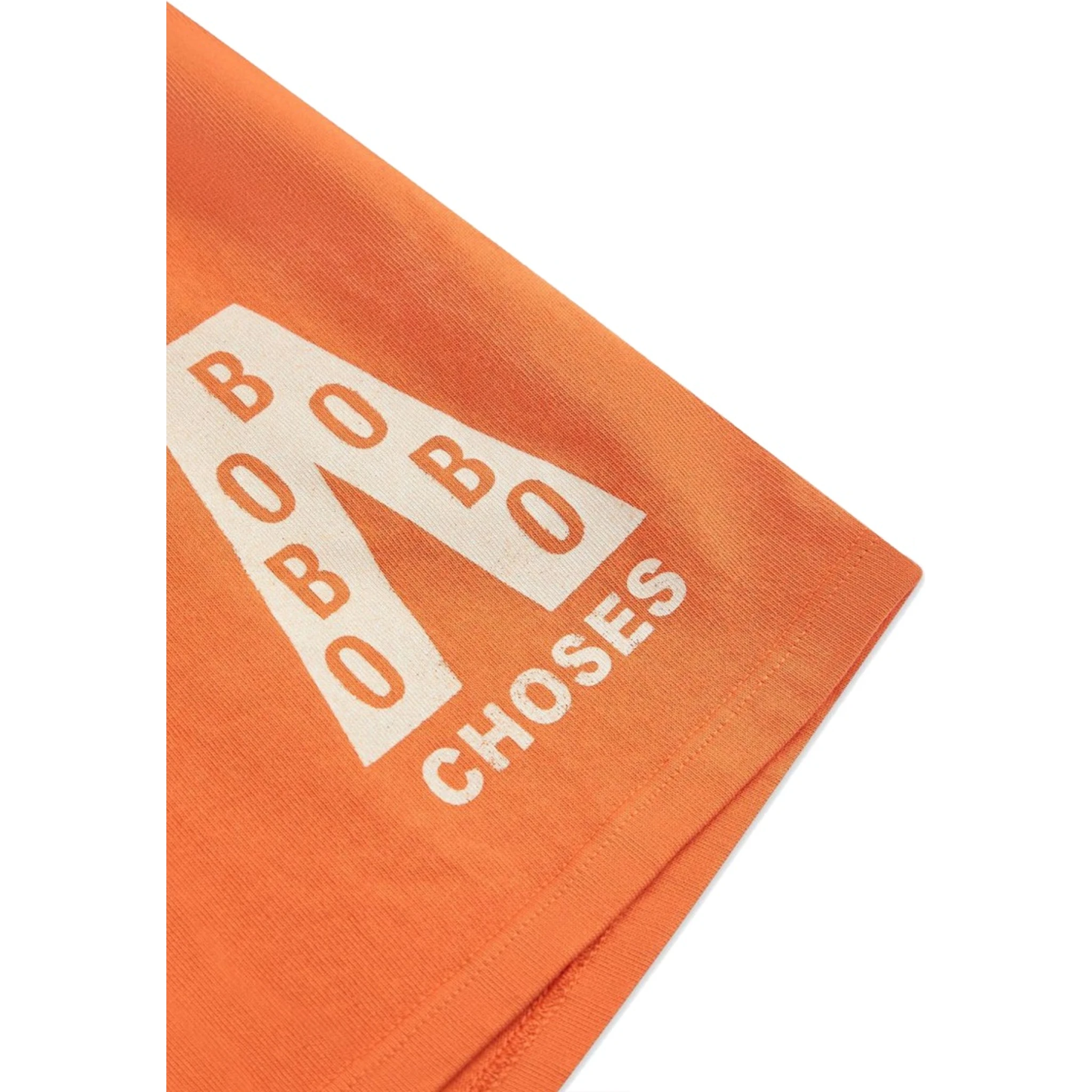 ORANGE SHORTS WITH LOGO