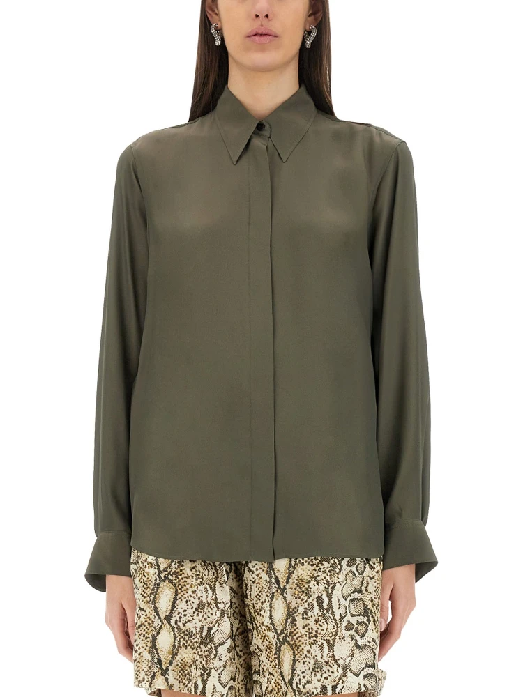 SILK BLEND SATIN SHIRT