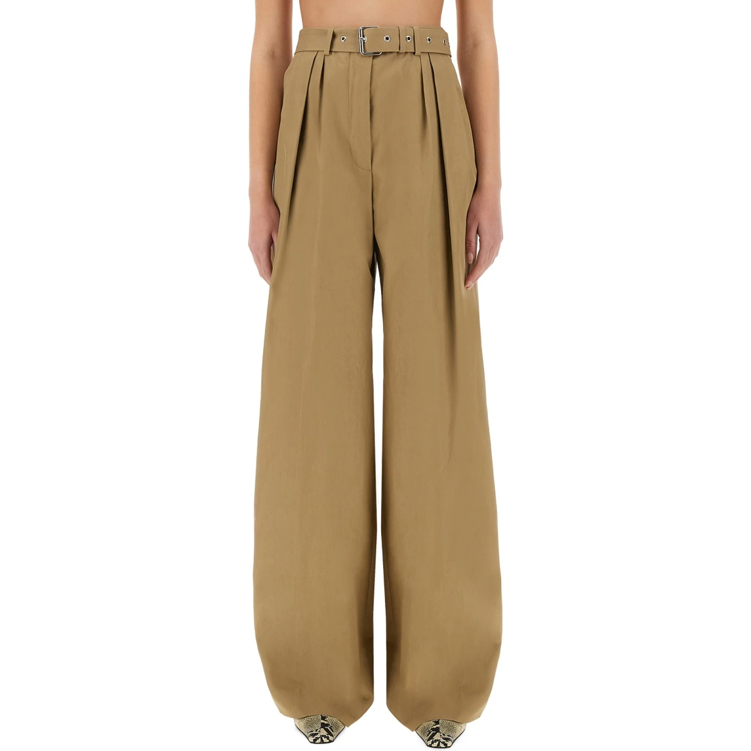WIDE-LEG PANTS WITH BELT