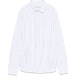 golden/ boy's regular shirt/ striped cotton with embroidery
