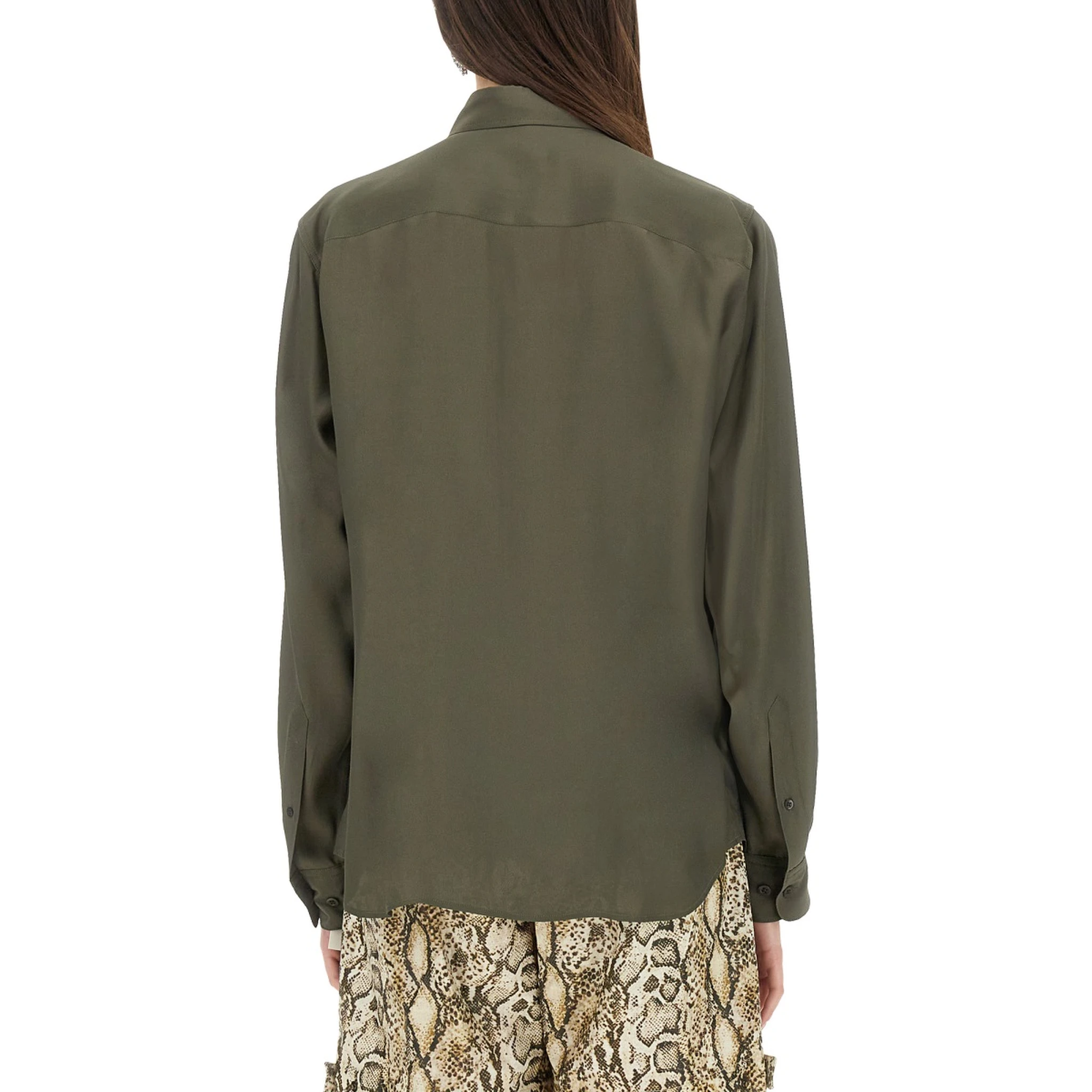 SILK BLEND SATIN SHIRT