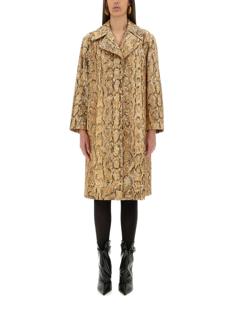 LONG COAT WITH SEQUINS