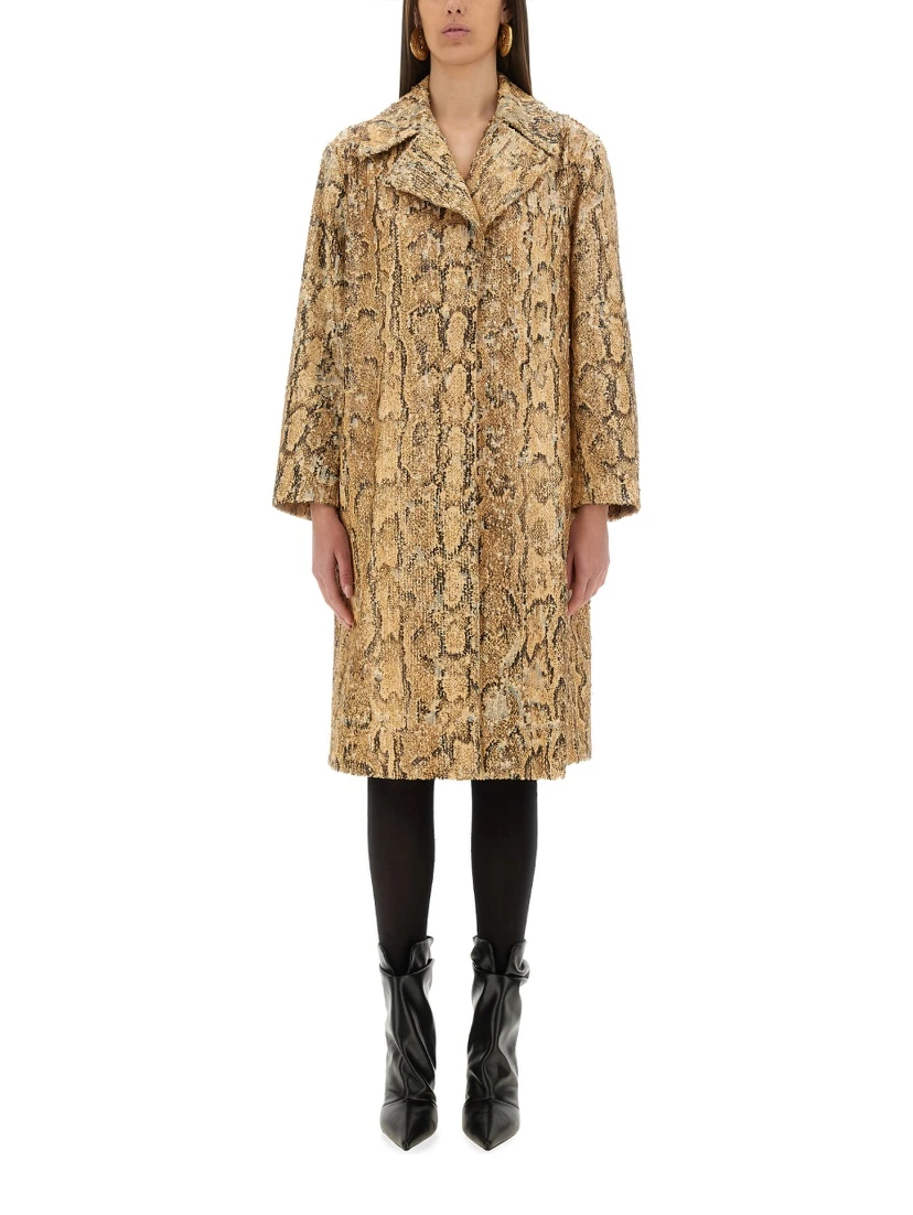 LONG COAT WITH SEQUINS