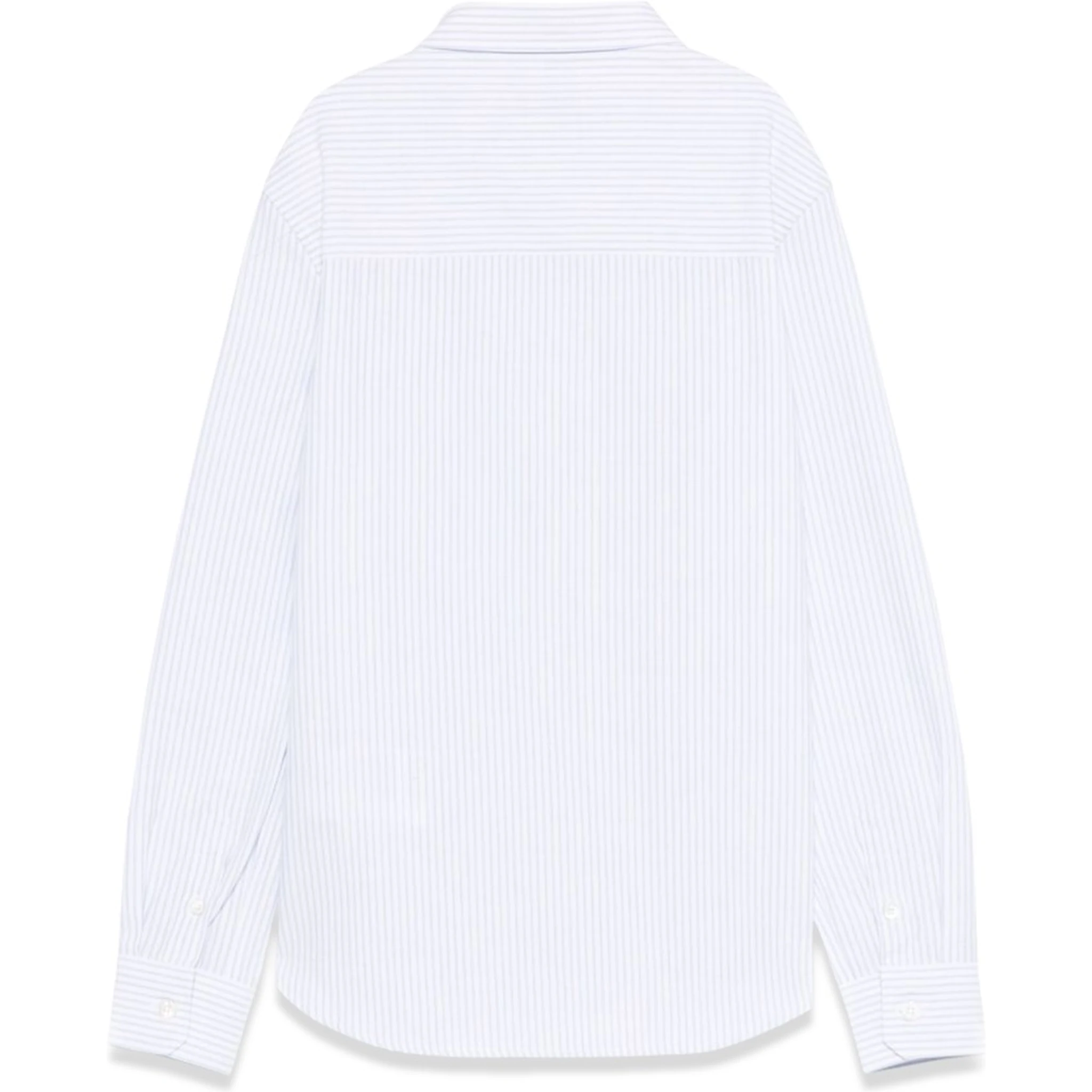 golden/ boy's regular shirt/ striped cotton with embroidery