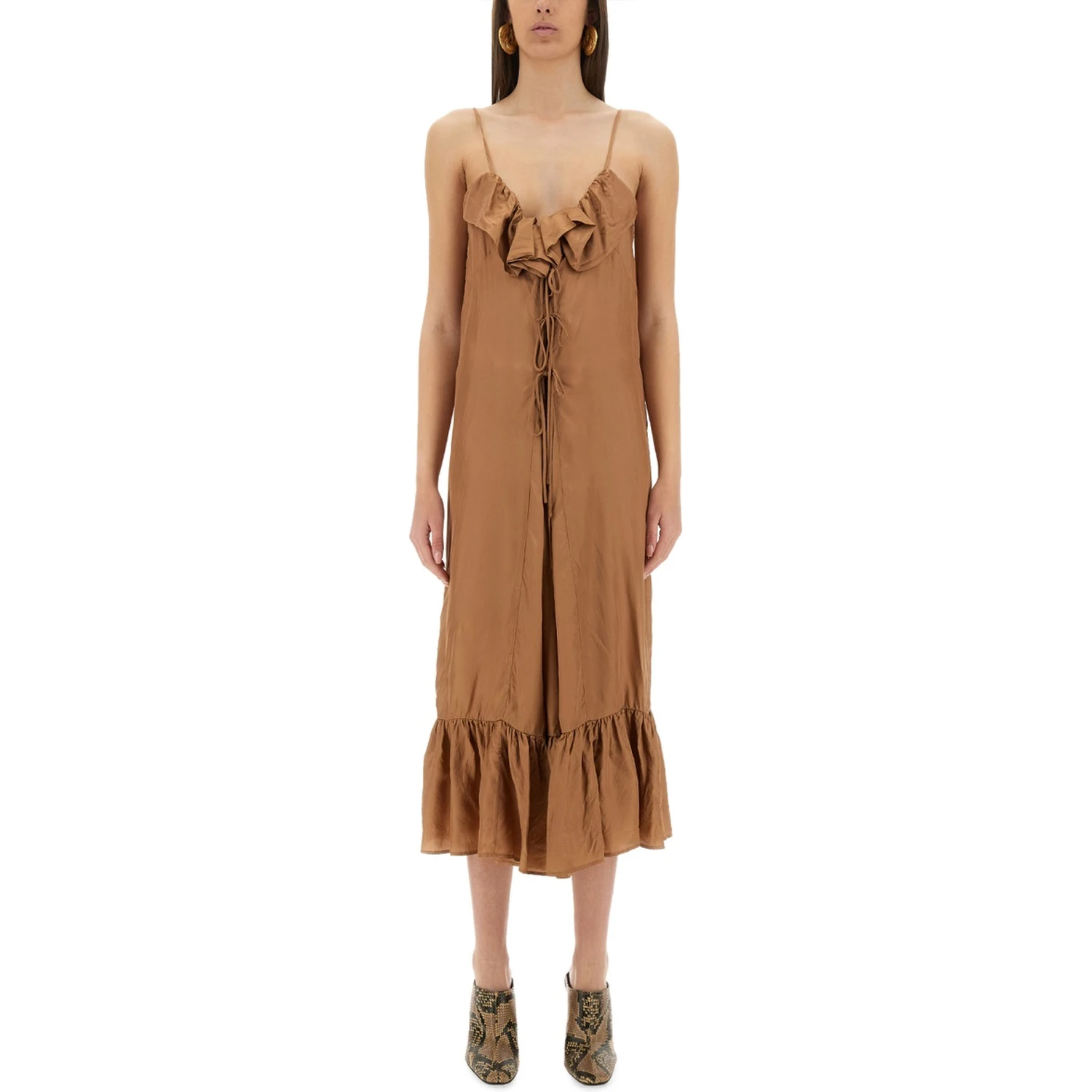 PETTICOAT DRESS WITH RUFFLES