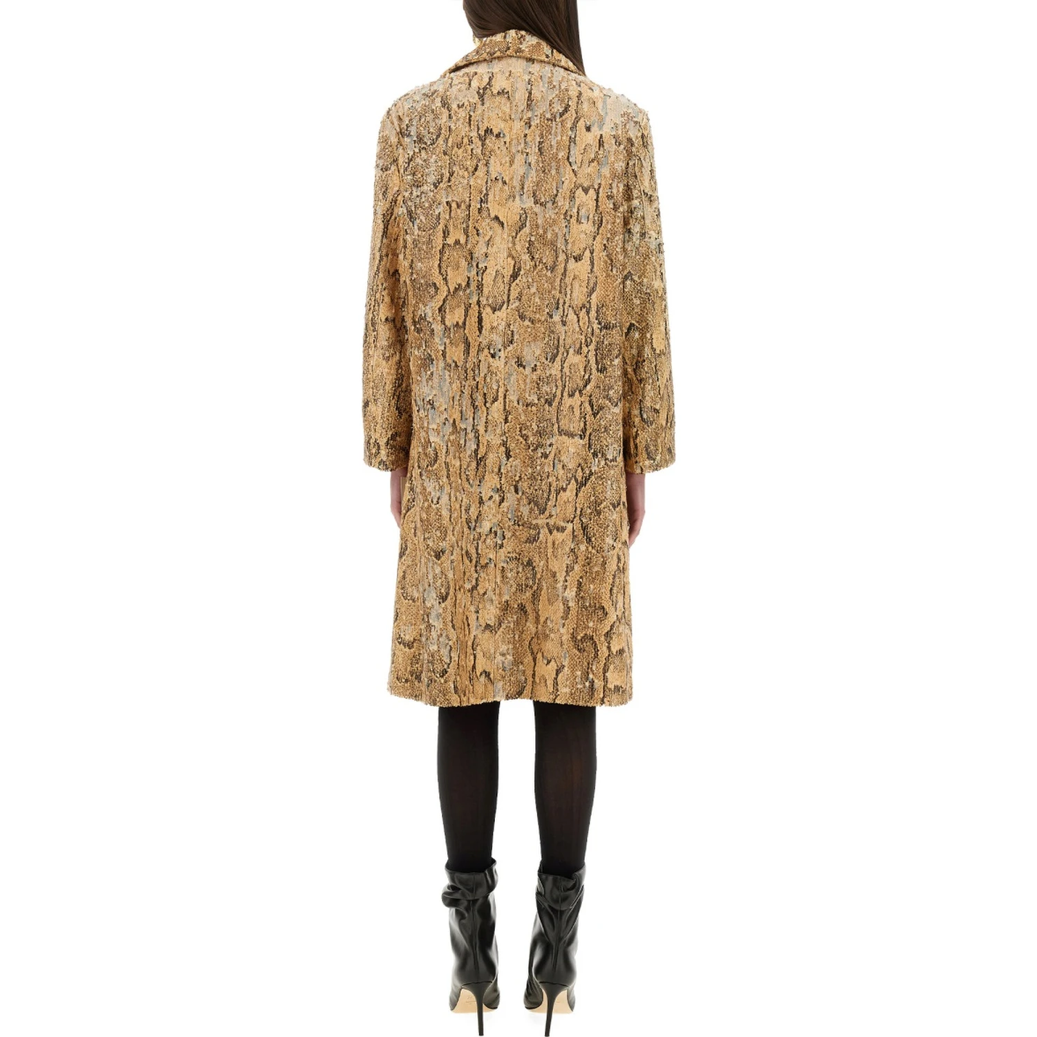 LONG COAT WITH SEQUINS