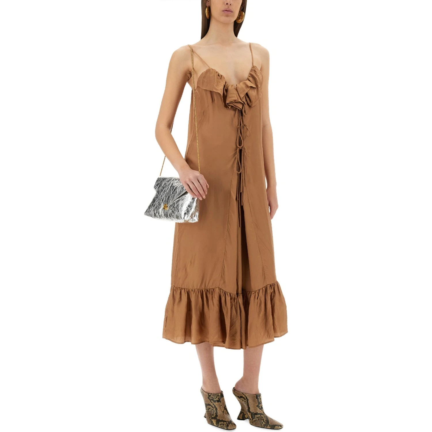 PETTICOAT DRESS WITH RUFFLES