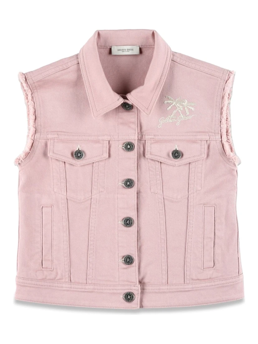 SLEEVELESS DENIM VEST