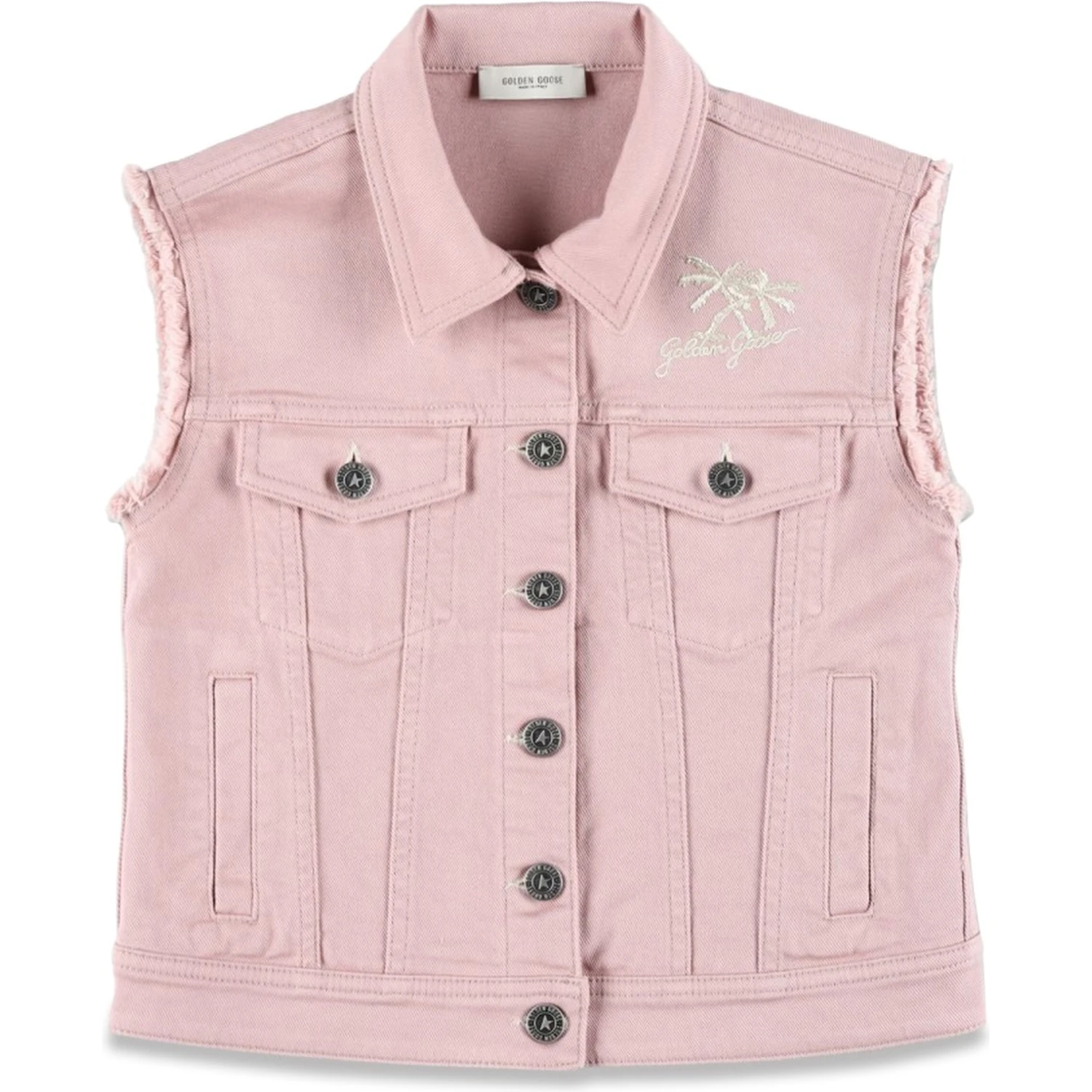 SLEEVELESS DENIM VEST