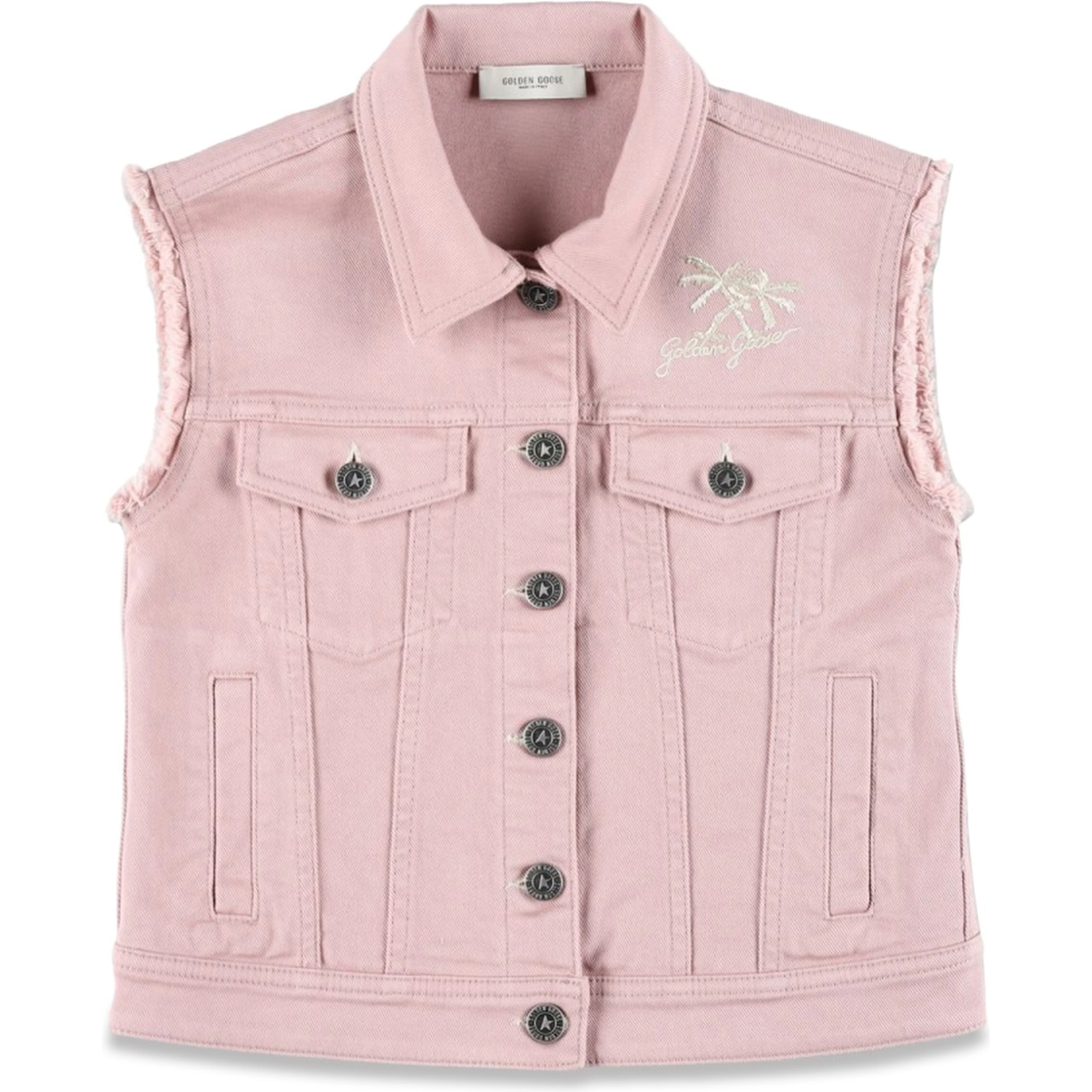 SLEEVELESS DENIM VEST