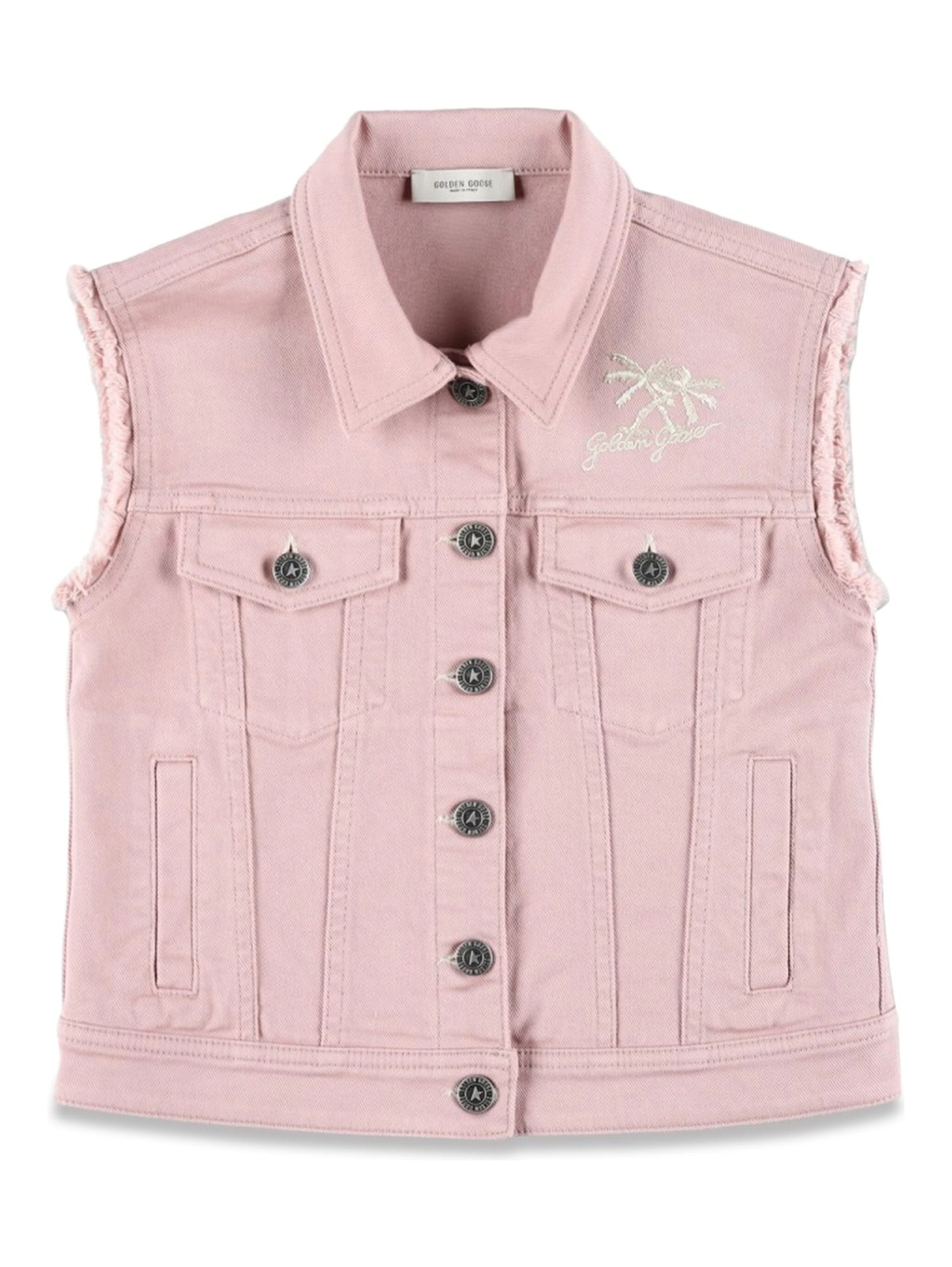 SLEEVELESS DENIM VEST