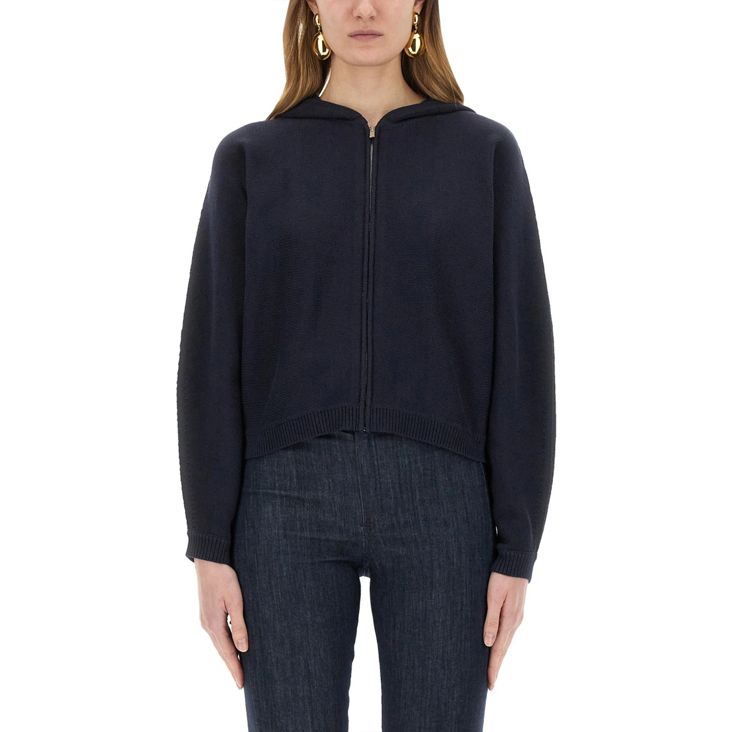 KNIT SWEATSHIRT WITH ZIPPER