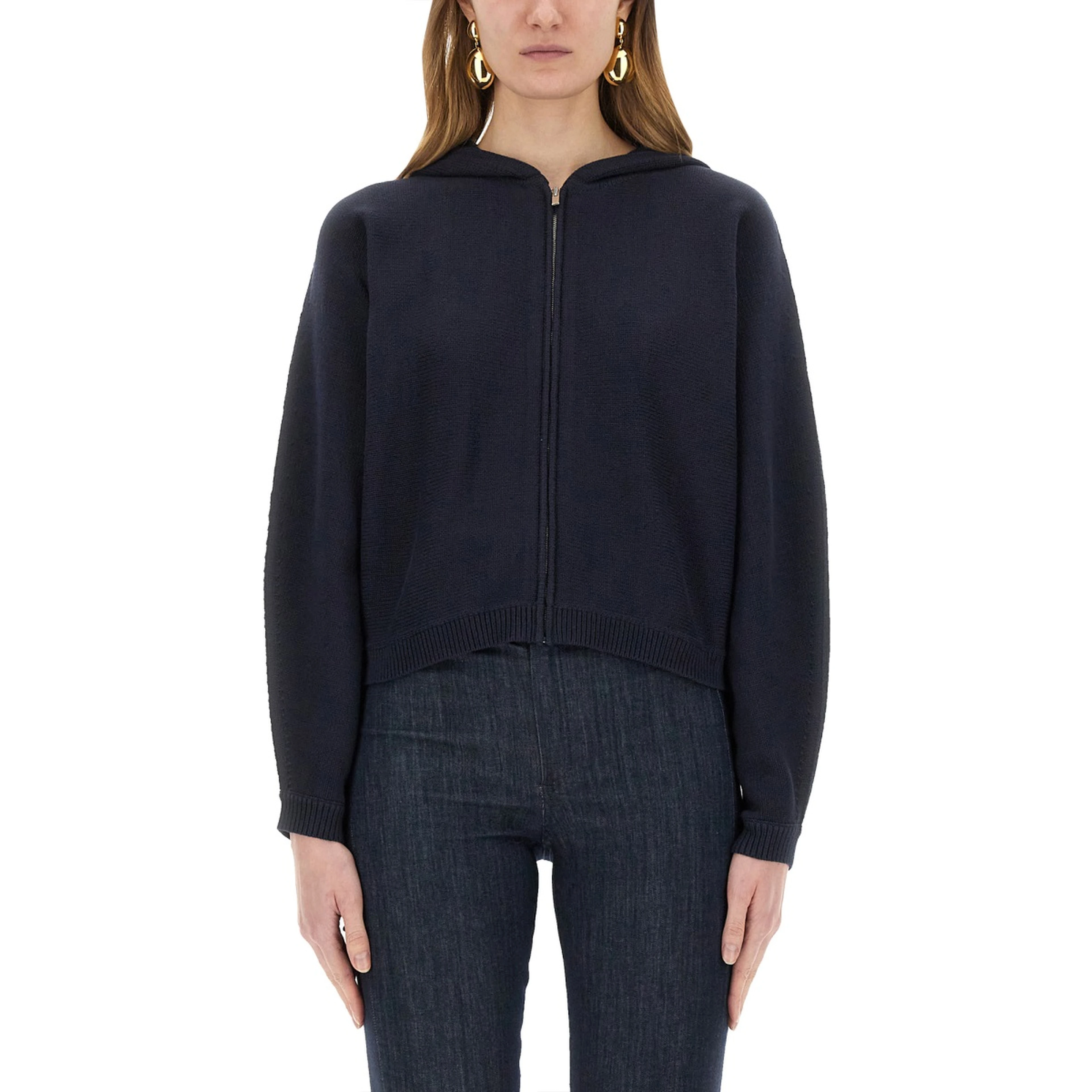 KNIT SWEATSHIRT WITH ZIPPER